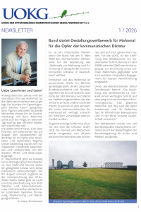 Newsletter der UOKG 1/2026