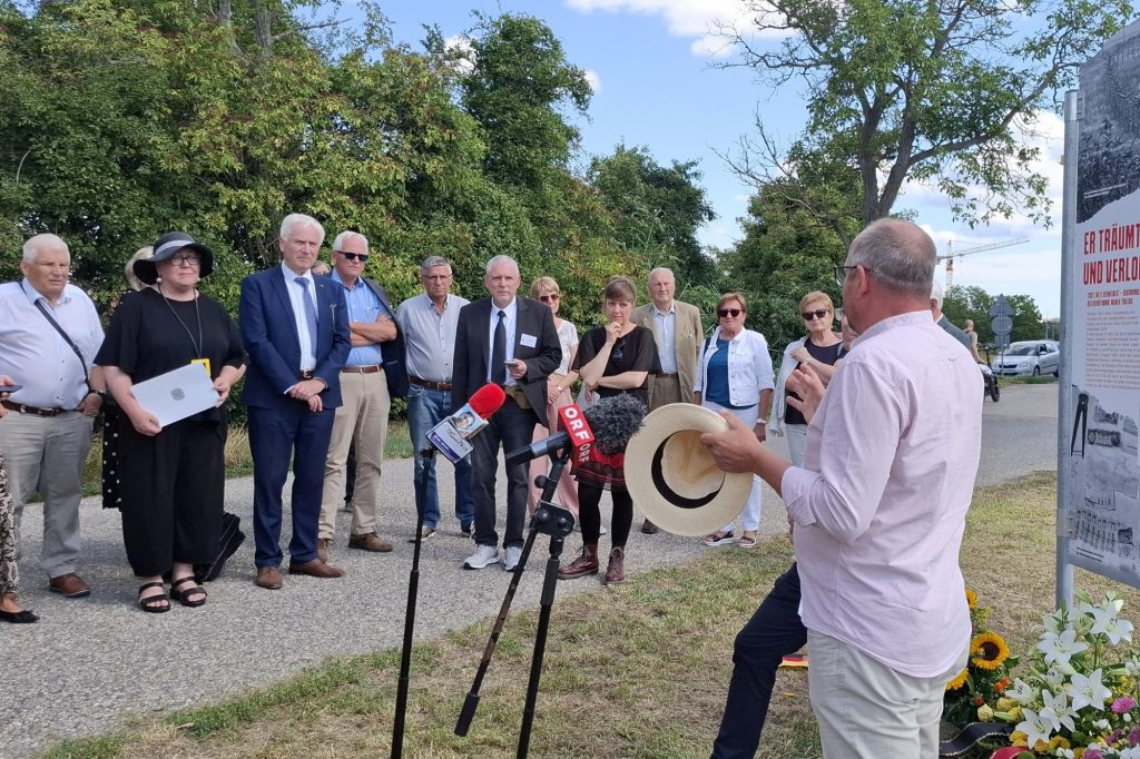 Grußwort von A. Heise (Zeitzeuge) und J. Hornek (Bürgermeister Kittsee) © Team Zupke